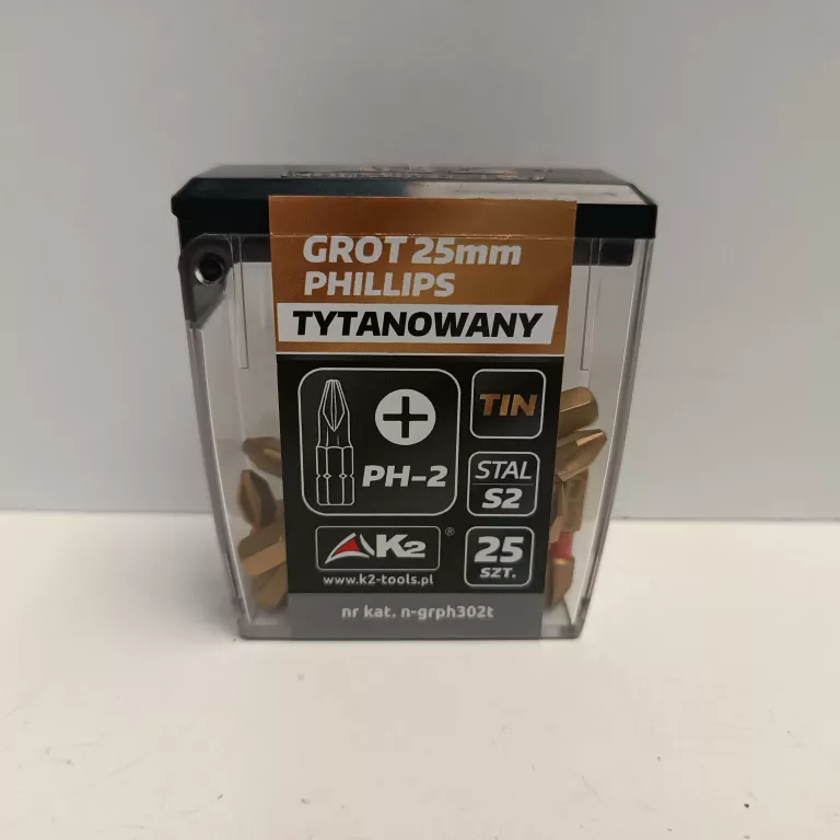 GROT PHILIPS K2 TYTANOWY 25SZT.