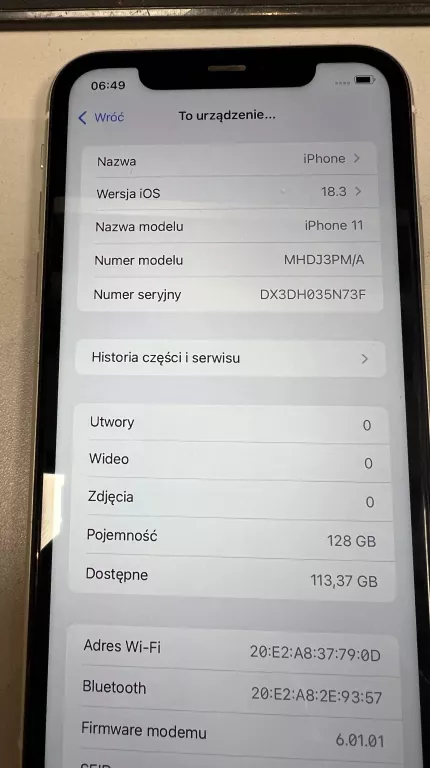 TELEFON IPHONE 11 128GB