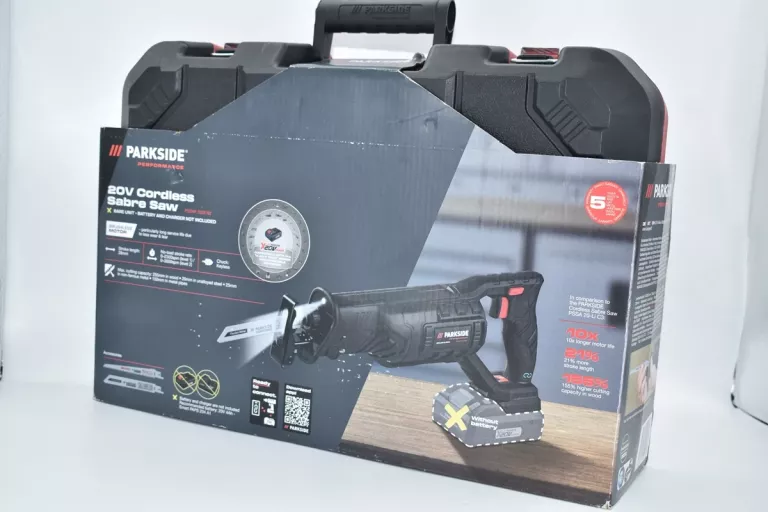 PIŁA SZABLASTA AKUMULATOROWA PARKSIDE PSSAP 2028 B2 WALIZKA