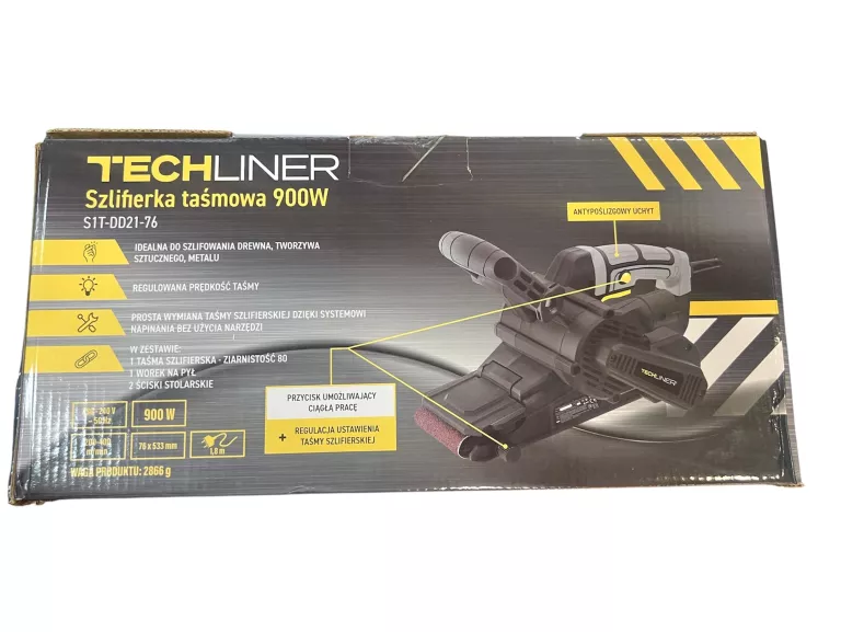 TECHLINER SZLIFIERKA TAŚMOWA 900 W S1T-DD21-76