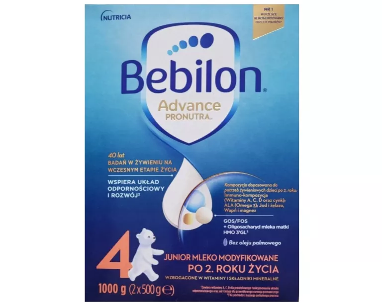 MLEKO BEBILON 4 PRONUTRA ADVANCE PO 2 ROKU 1000G