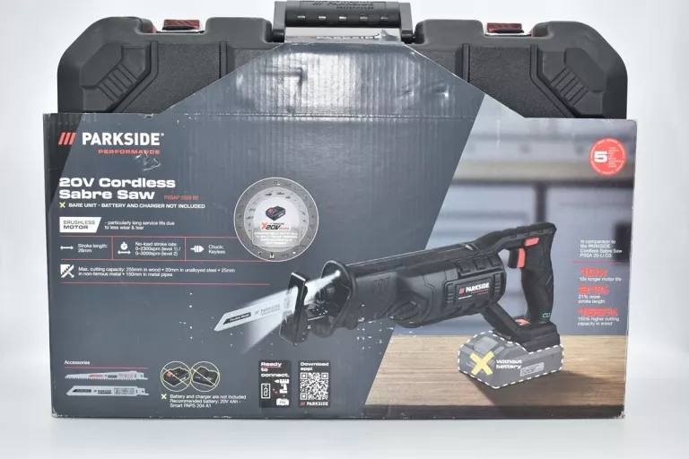 PIŁA SZABLASTA AKUMULATOROWA PARKSIDE PSSAP 2028 B2 WALIZKA