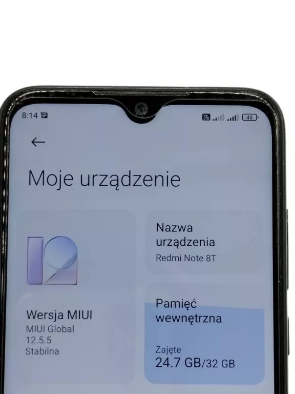 REDMI NOTE 8T 32 / 3 GB POLECAMY