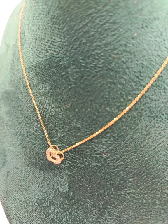 ZŁOTY ŁAŃCUSZEK 333 Z ZAWIESZKĄ SERCE