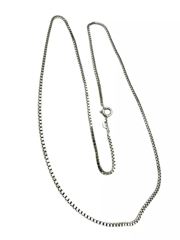 SREBRNY ŁAŃCUSZEK KOSTKA 925 5,76G