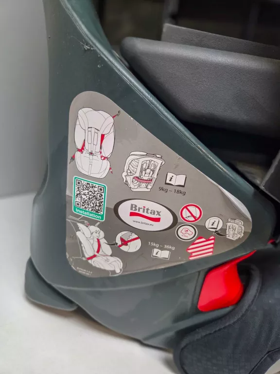 FOTELIK SAMOCHODOWY BRITAX ROMER 9-18/15-36KG