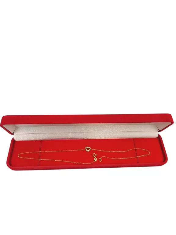 ZŁOTY ŁAŃCUSZEK 333 Z ZAWIESZKĄ SERCE