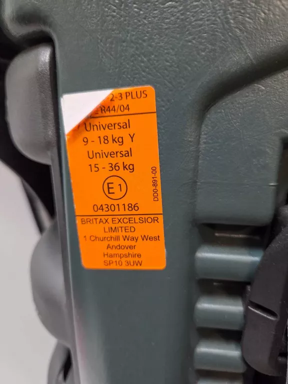 FOTELIK SAMOCHODOWY BRITAX ROMER 9-18/15-36KG