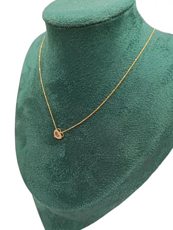 ZŁOTY ŁAŃCUSZEK 333 Z ZAWIESZKĄ SERCE