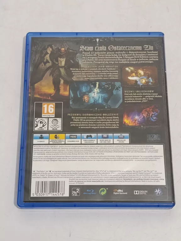 GRA PS4 DIABLO 3 REAPER OF SOULS ULTIMATE EVIL EDITION | Gry na konsole ...