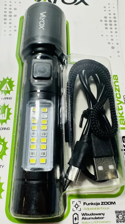 latarka-taktyczna-led-ze-swiatlem-bocznym-vayox-va0181-akumulatorowa-260lm-kod-producenta-latarka-ze-swiatlem-bocznym-i-zoom-va0181