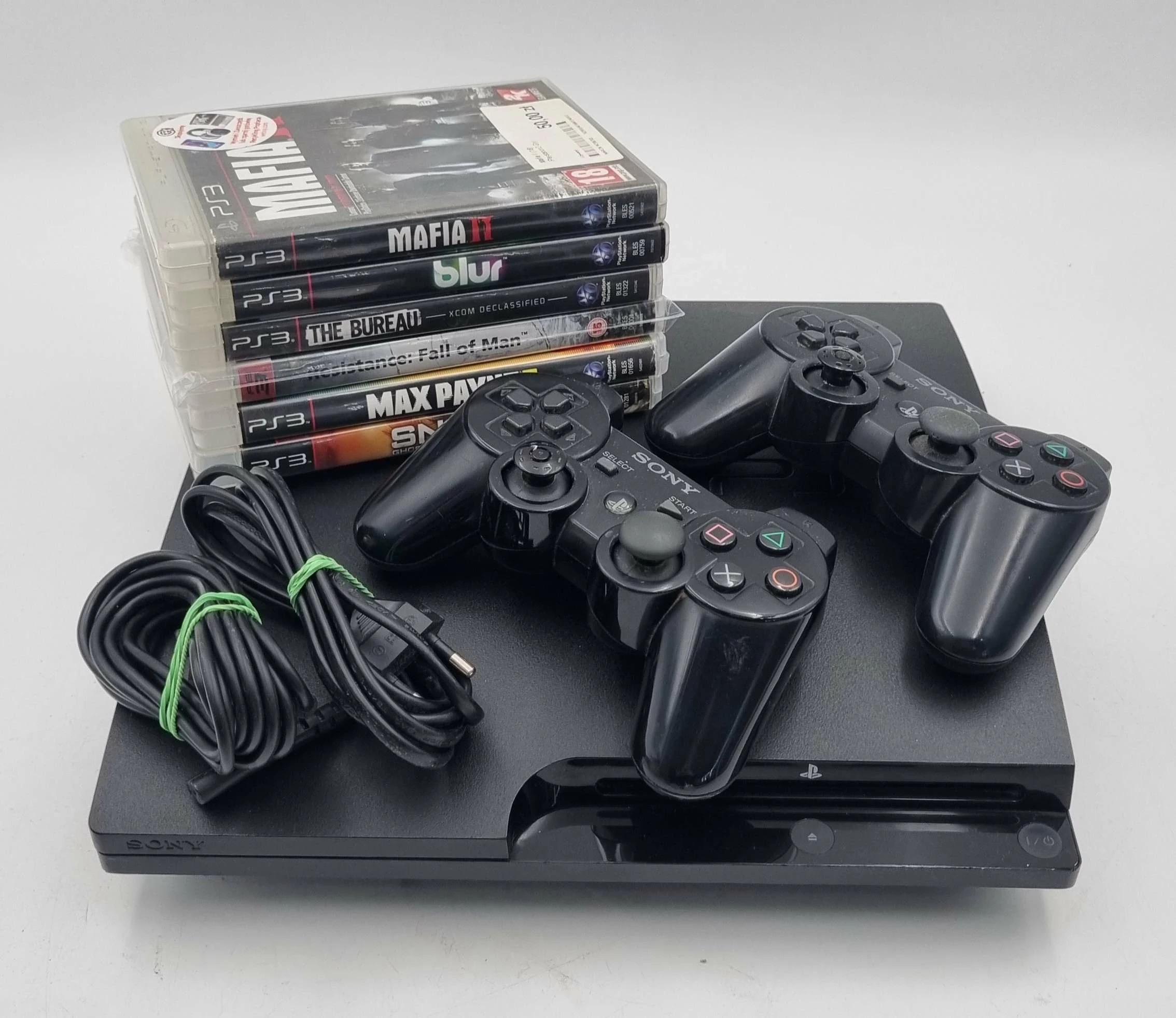 konsola-ps3-slim-cech-3003b-320gb-gry-2x-pad-okablowanie-farbiarska-22e-mosina