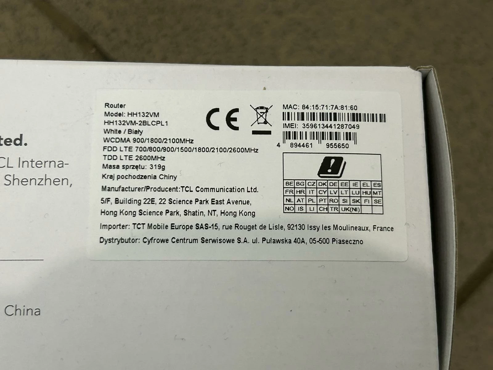 ROUTER TCL LINKHUB LTE CAT13 HH132 Routery WiFi I Access Pointy router-tcl-linkhub-lte-cat13-hh132-routery-wifi-i-access-pointy
