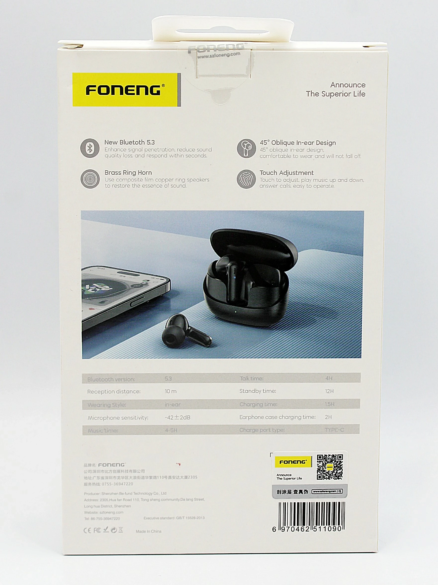 bezprzewodowe-sluchawki-bluetooth-foneng-bl138-tws-czarne-model-tws-bl138