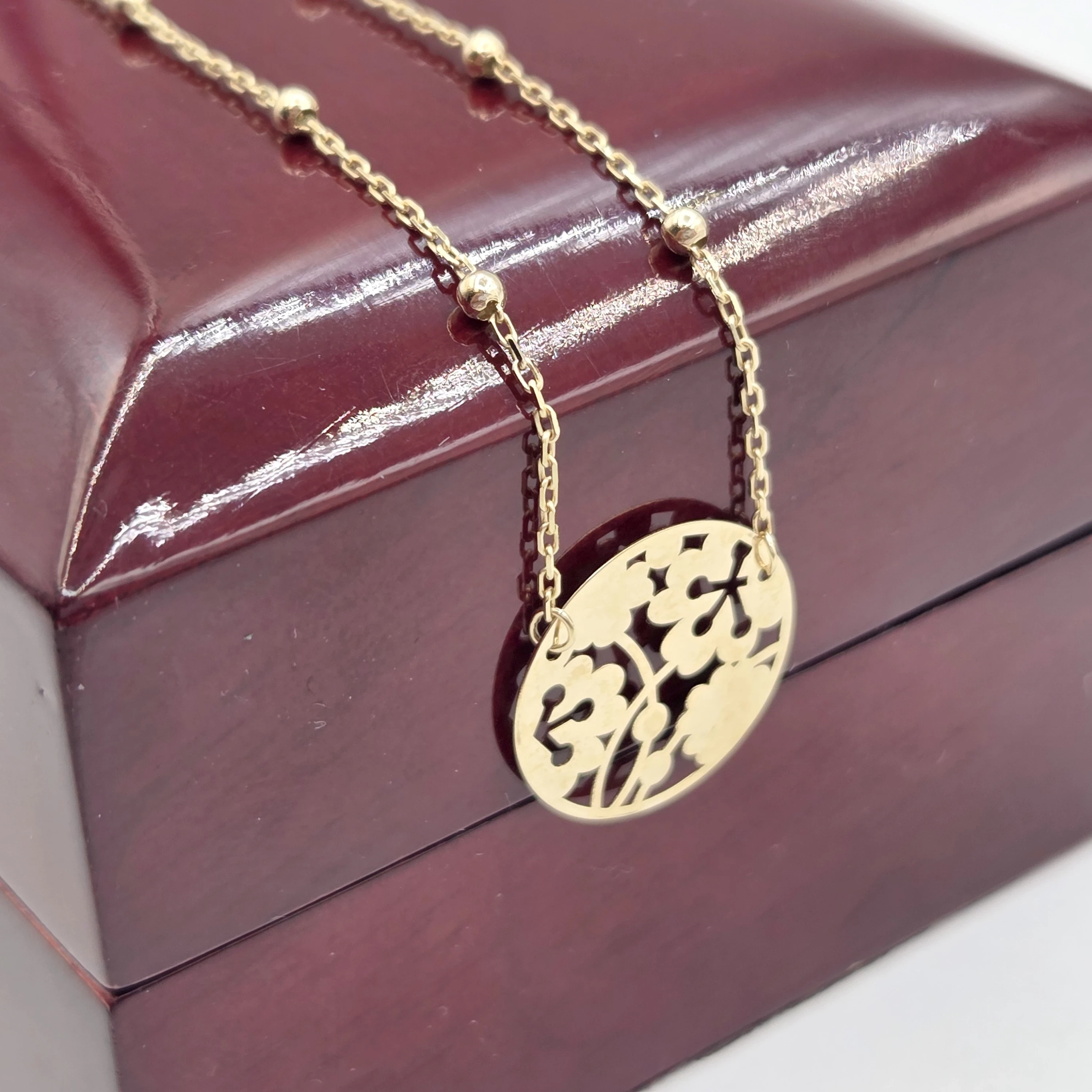 zloty-lancuszek-kwiat-ankier-333-150g-46cm-dlugosc-calkowita-4000