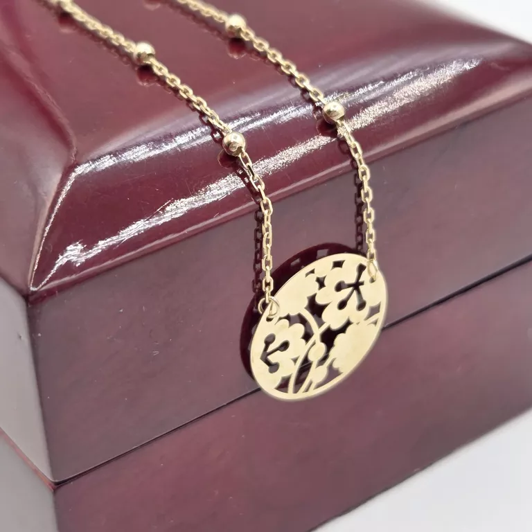 zloty-lancuszek-kwiat-ankier-333-150g-46cm-dlugosc-calkowita-4000