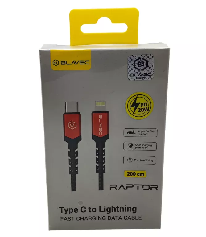 kabel-blavec-raptor-usb-c-lightning-pd-20w-24a-2m-czarno-czerwony-gliwicka-125-katowice