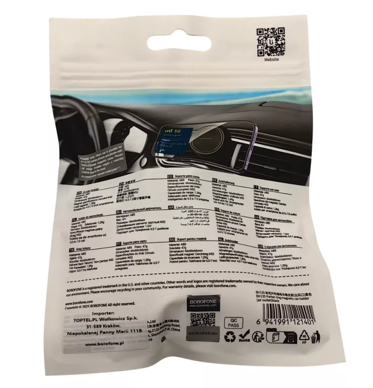 uchwyt-samochodowy-borofone-parker-bh135-magnetyczny-czarny-ean-gtin-6941991121401