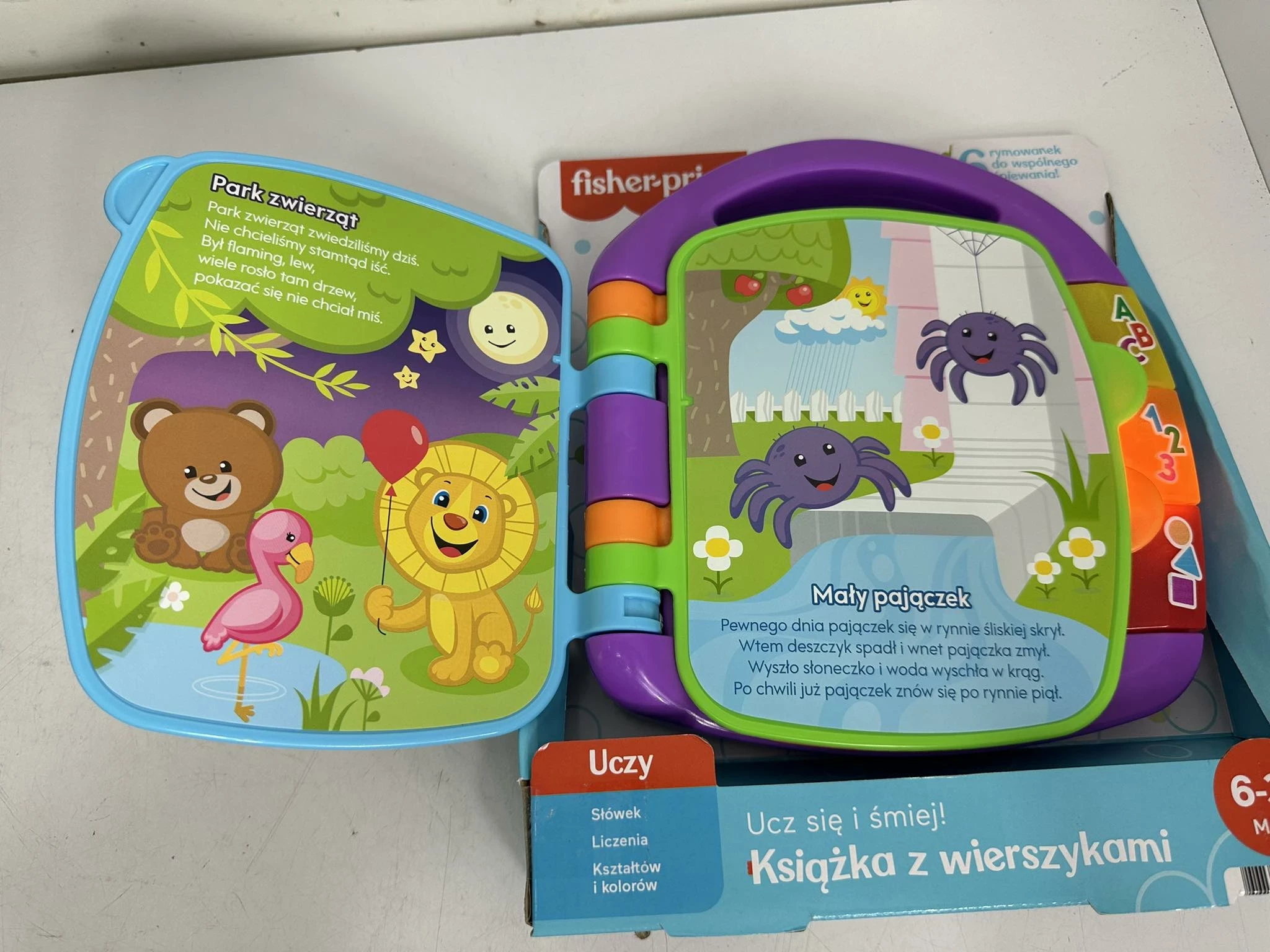 fisher-price-ucz-sie-i-smiej-ksiazka-z-wierszykami-frc70-stan-11323-238058
