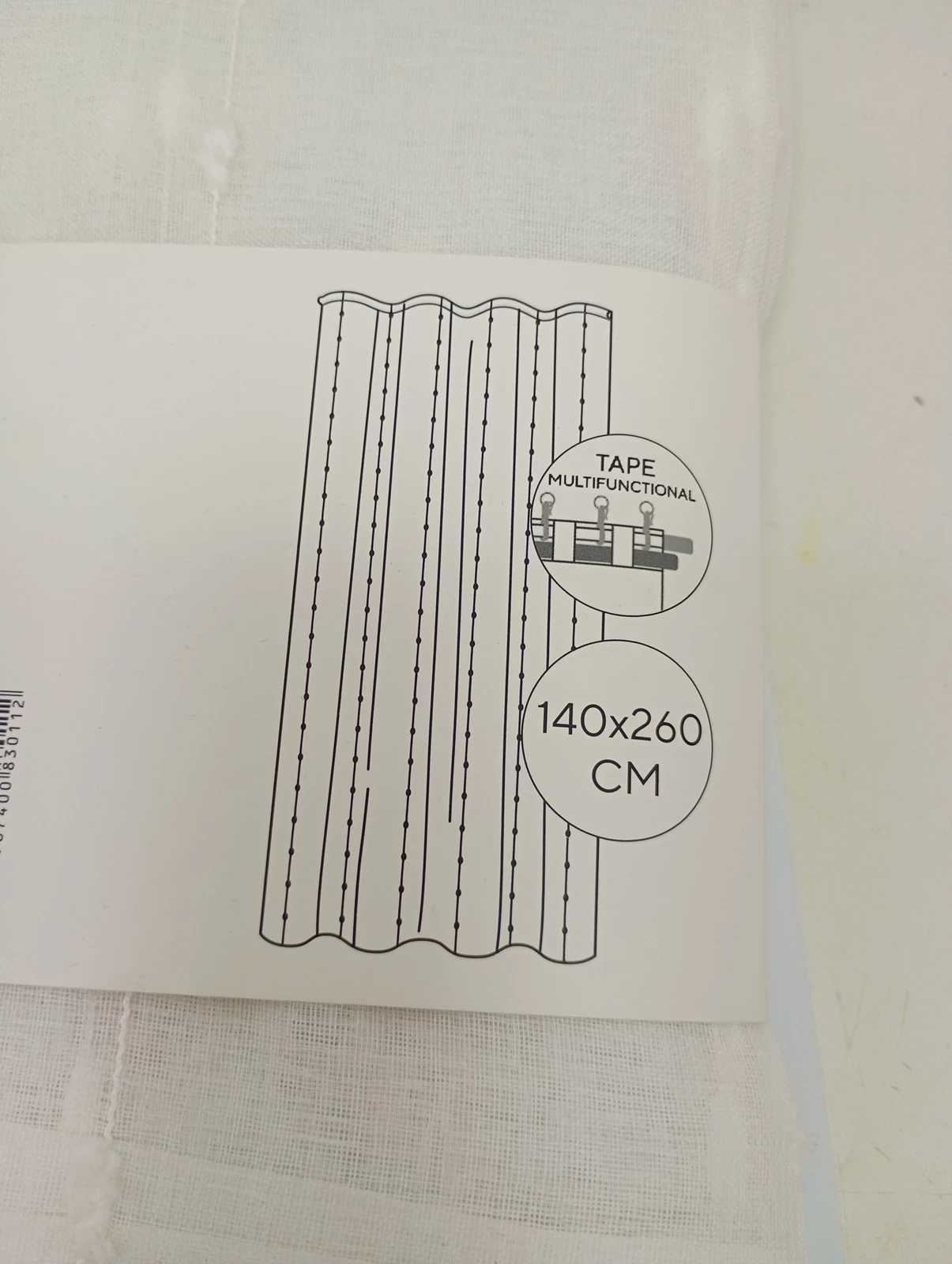 zaslona-biale-paski-140x260-sinsay-ean-gtin-5907400830112