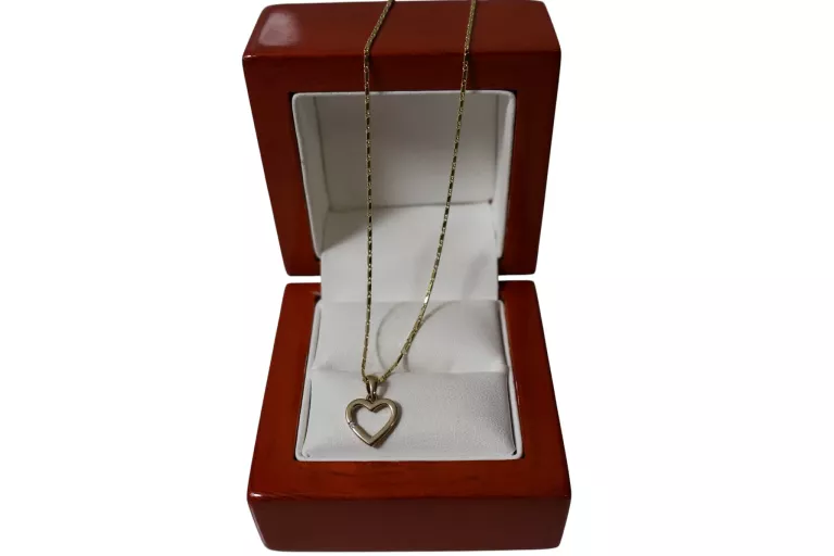 wspanialy-zloty-lancuszek-z-serduszkiem-245g-333-dlugosc-calkowita-45