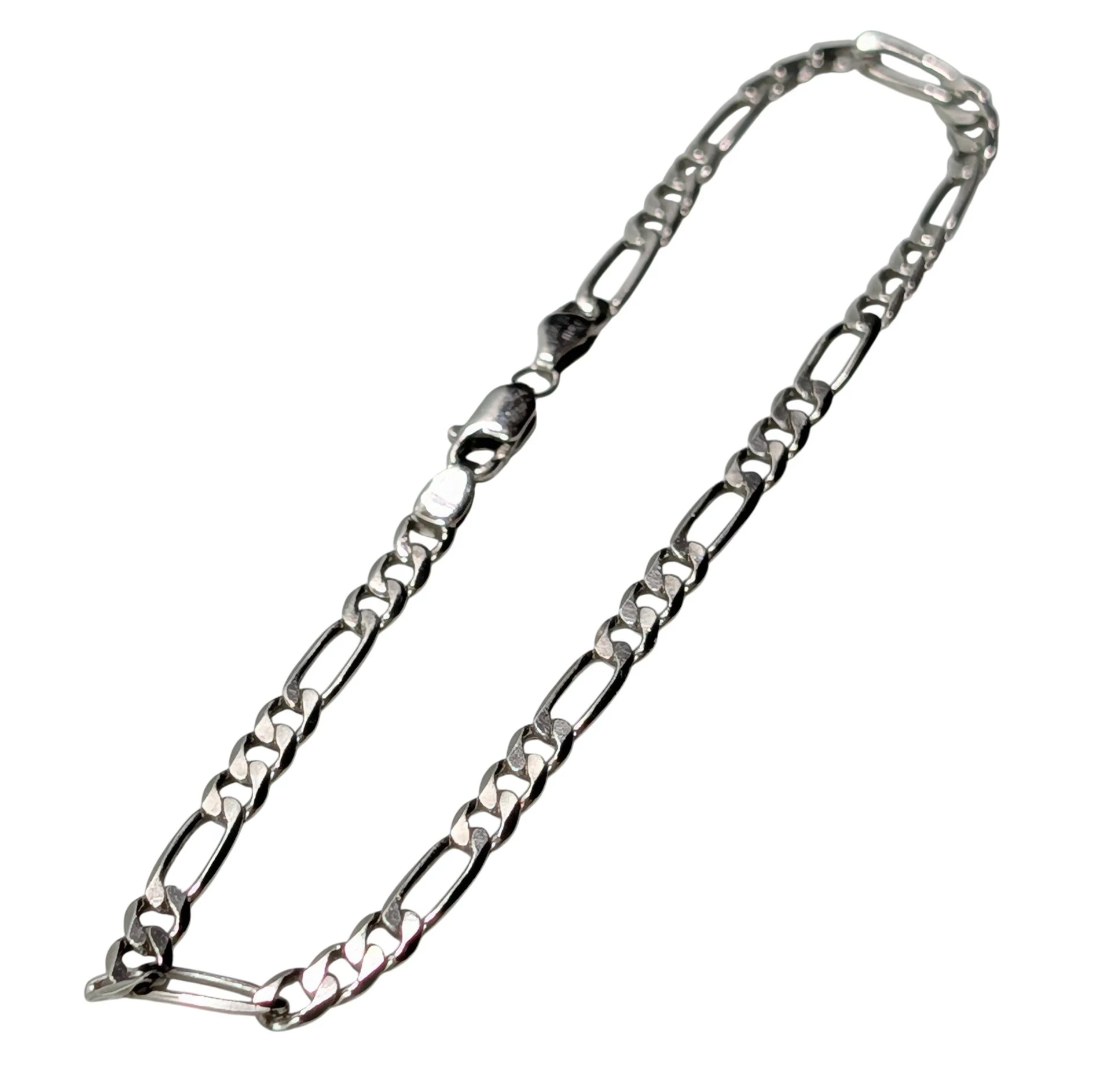 piekna-srebrna-bransoletka-figaro-18cm-256g-wp-8-slupsk