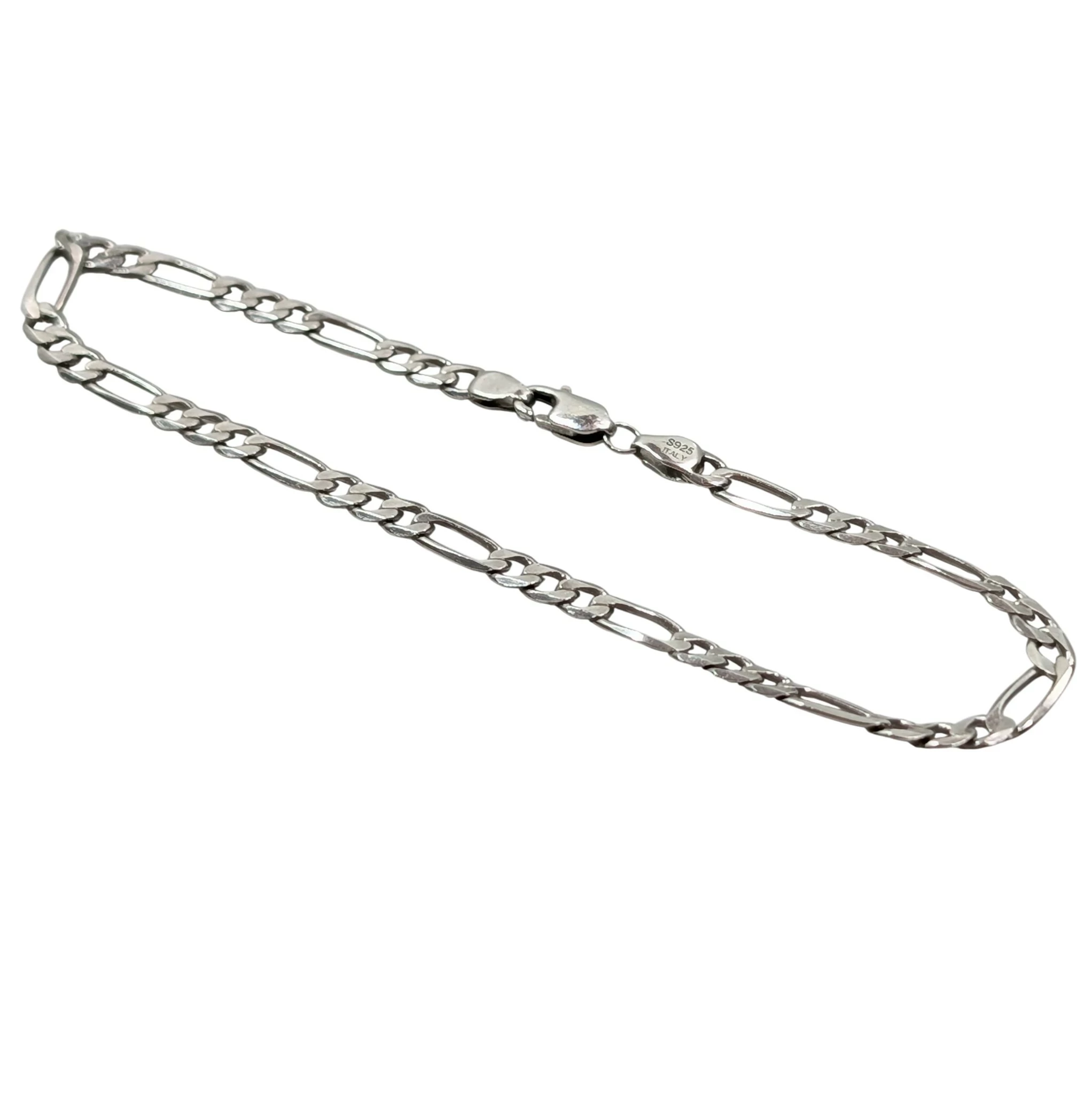 piekna-srebrna-bransoletka-figaro-18cm-256g-rodzaj-2205-2