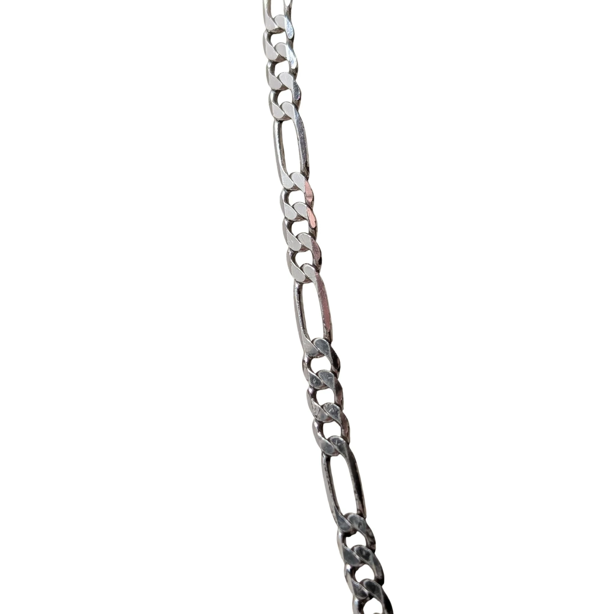 piekny-srebrny-lancuszek-figaro-z-zawieszka-46cm-608g-material-15835-4