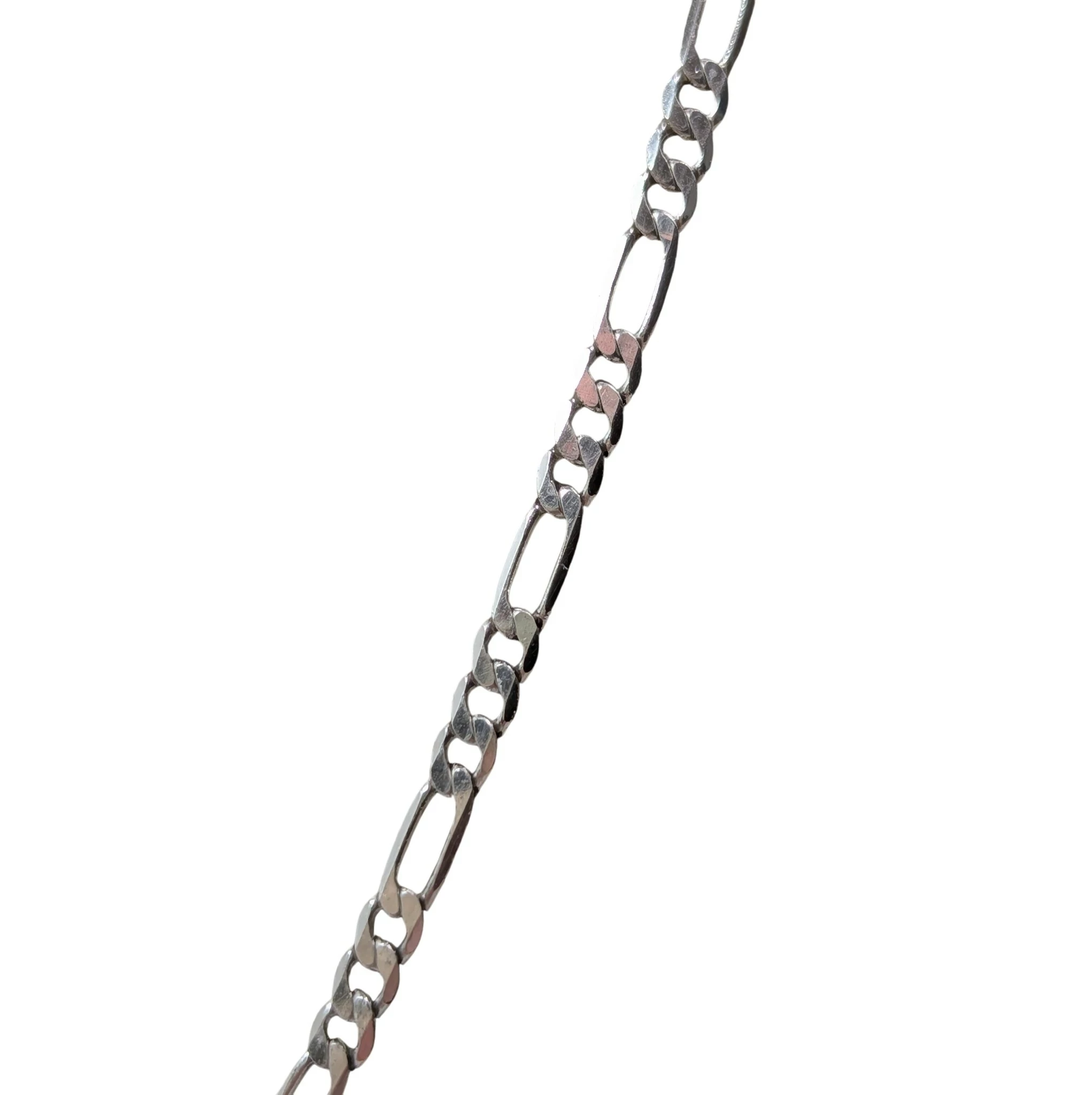 piekny-srebrny-lancuszek-figaro-z-zawieszka-46cm-608g-rodzaj-2205-2