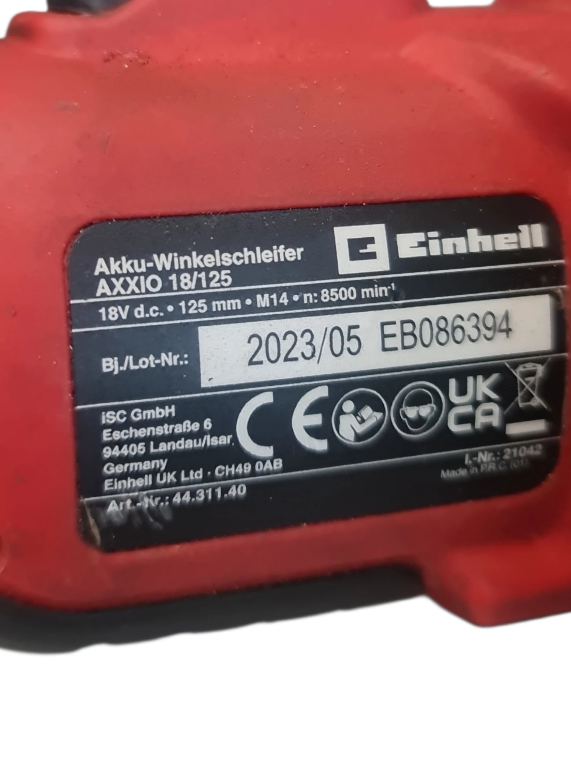 szlifierka-katowa-akumulatorowa-einhell-axxio-18125-18v-ean-gtin-5906874892442