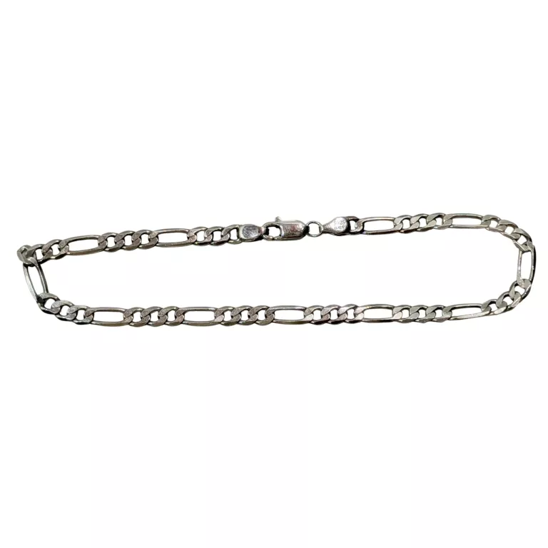 piekna-srebrna-bransoletka-figaro-18cm-256g-stan-11323-2