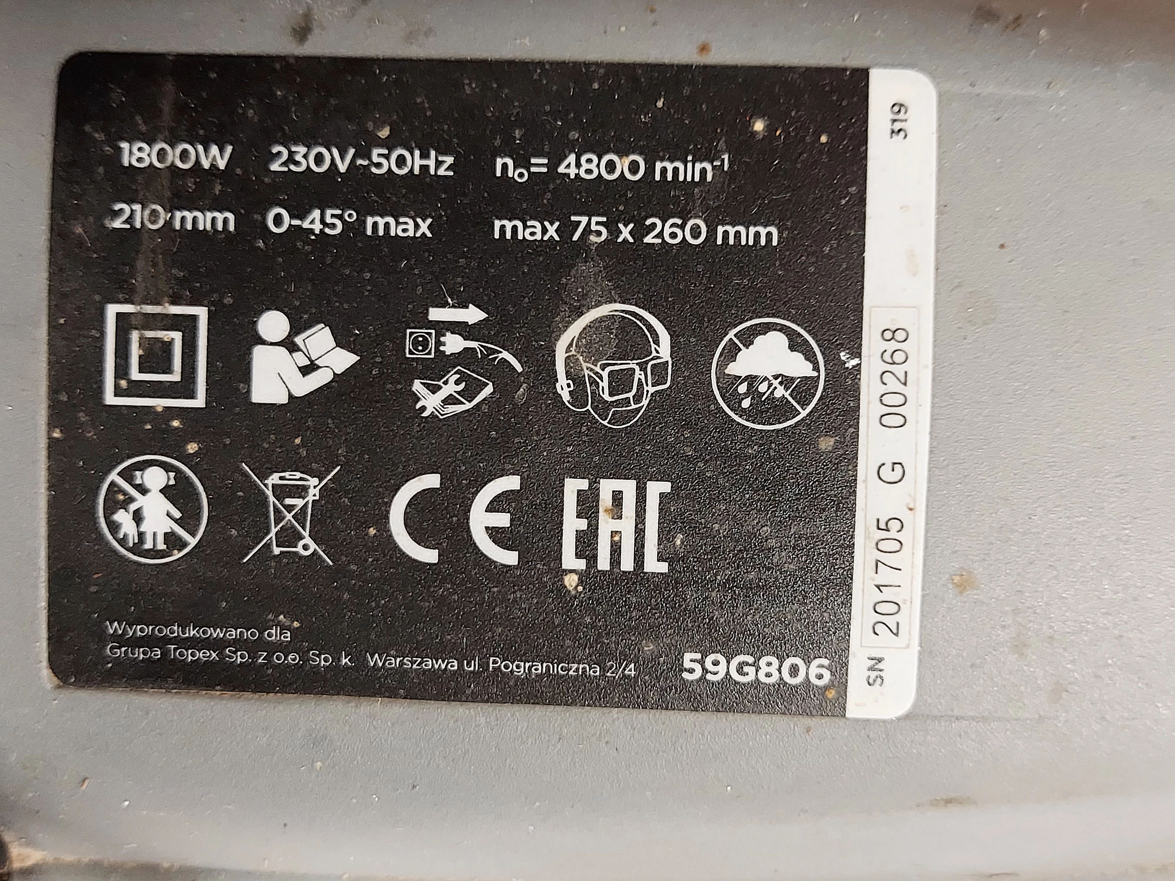 pilarka-ukosowa-graphite-59g806-ukosnica-1800w-seria-59g806