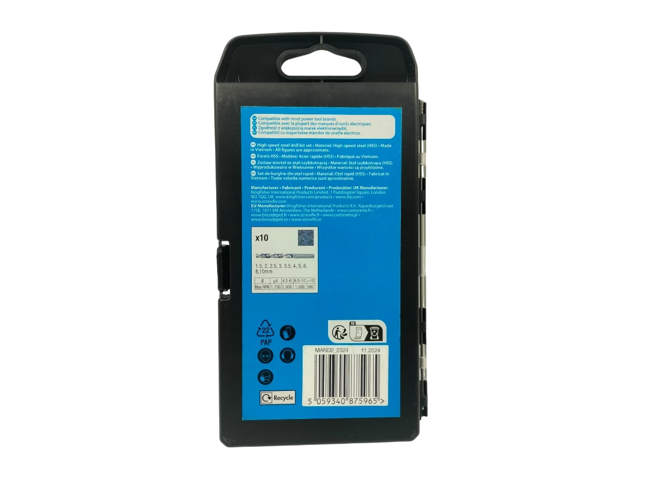 zestaw-wiertel-hss-mac-allister-10-sztuk-ean-gtin-5059340875965