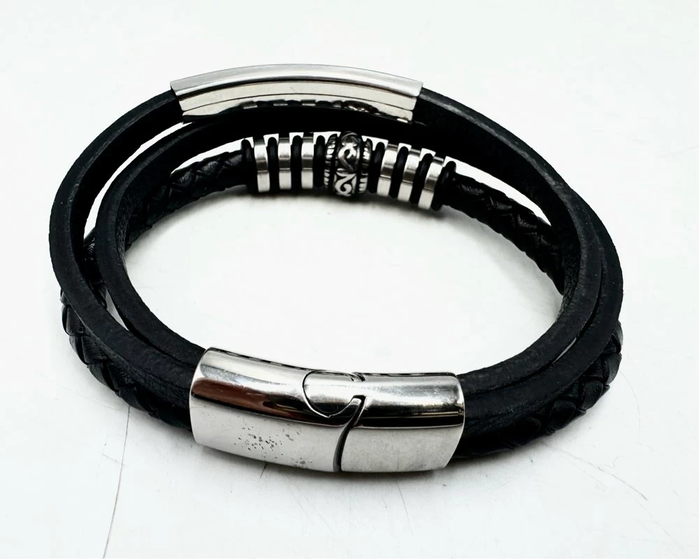 personalizowana-bransoletka-meska-skorzana-david-dlugosc-calkowita-1950