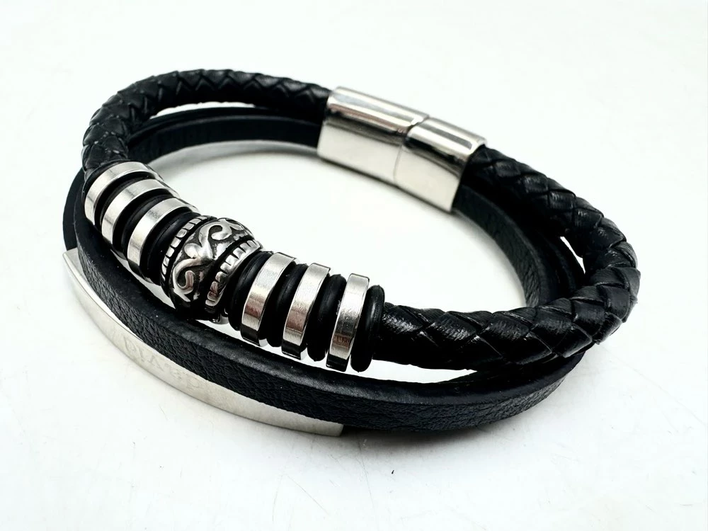 personalizowana-bransoletka-meska-skorzana-david-stan-11323-2