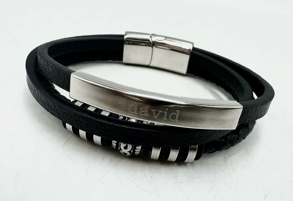 personalizowana-bransoletka-meska-skorzana-david-ean-gtin-5907426175303