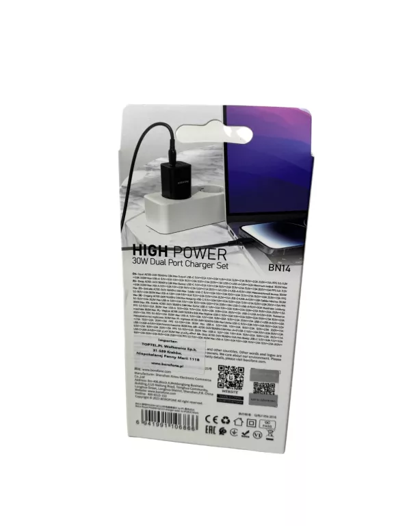 borofone-bn14-royal-gan-usb-typ-c-qc-30-pd-30w-kabel-typ-c-lightnin-ean-gtin-6941991106866
