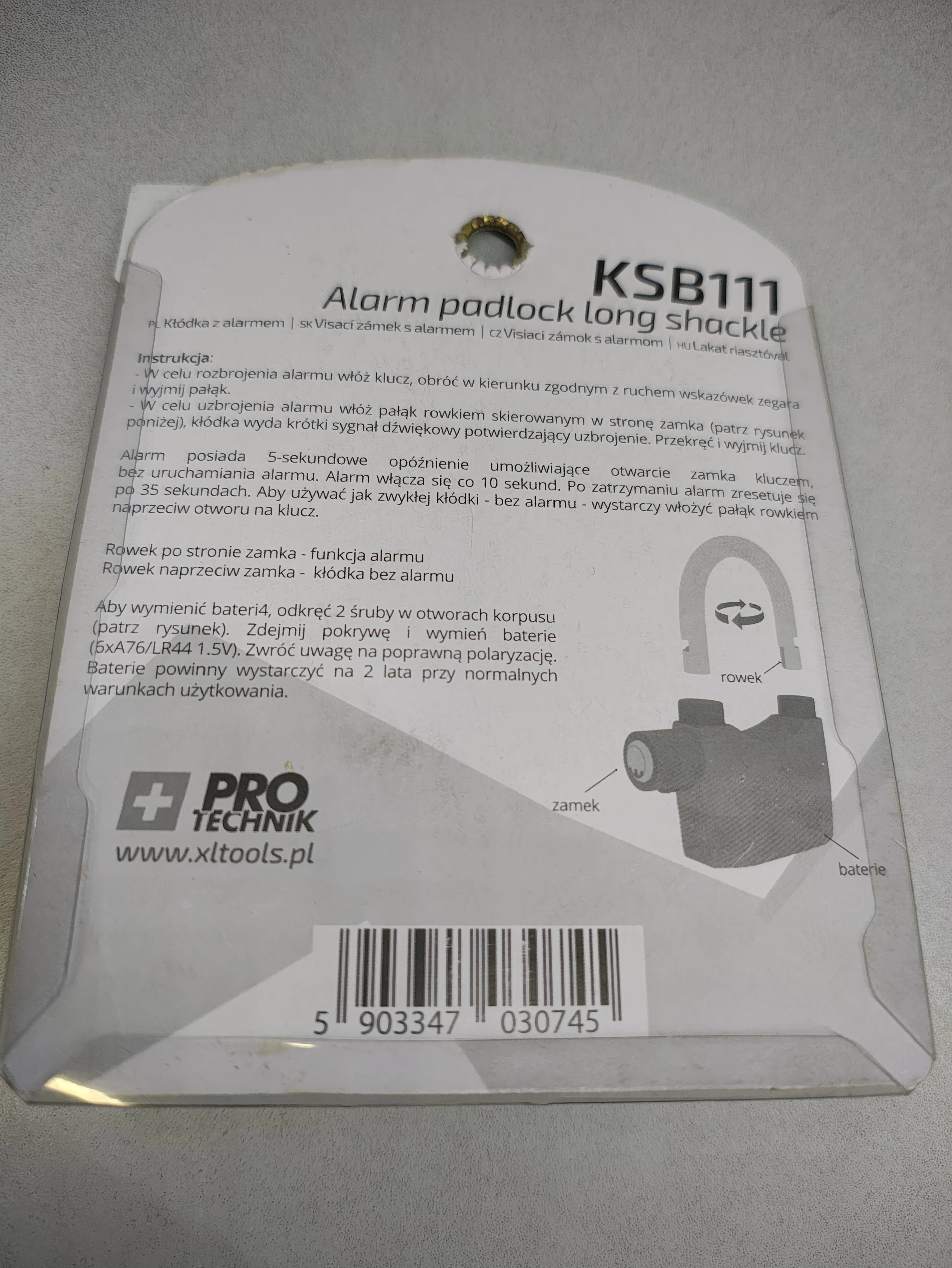 klodka-z-alarmem-ksb111-ean-gtin-5903347030745