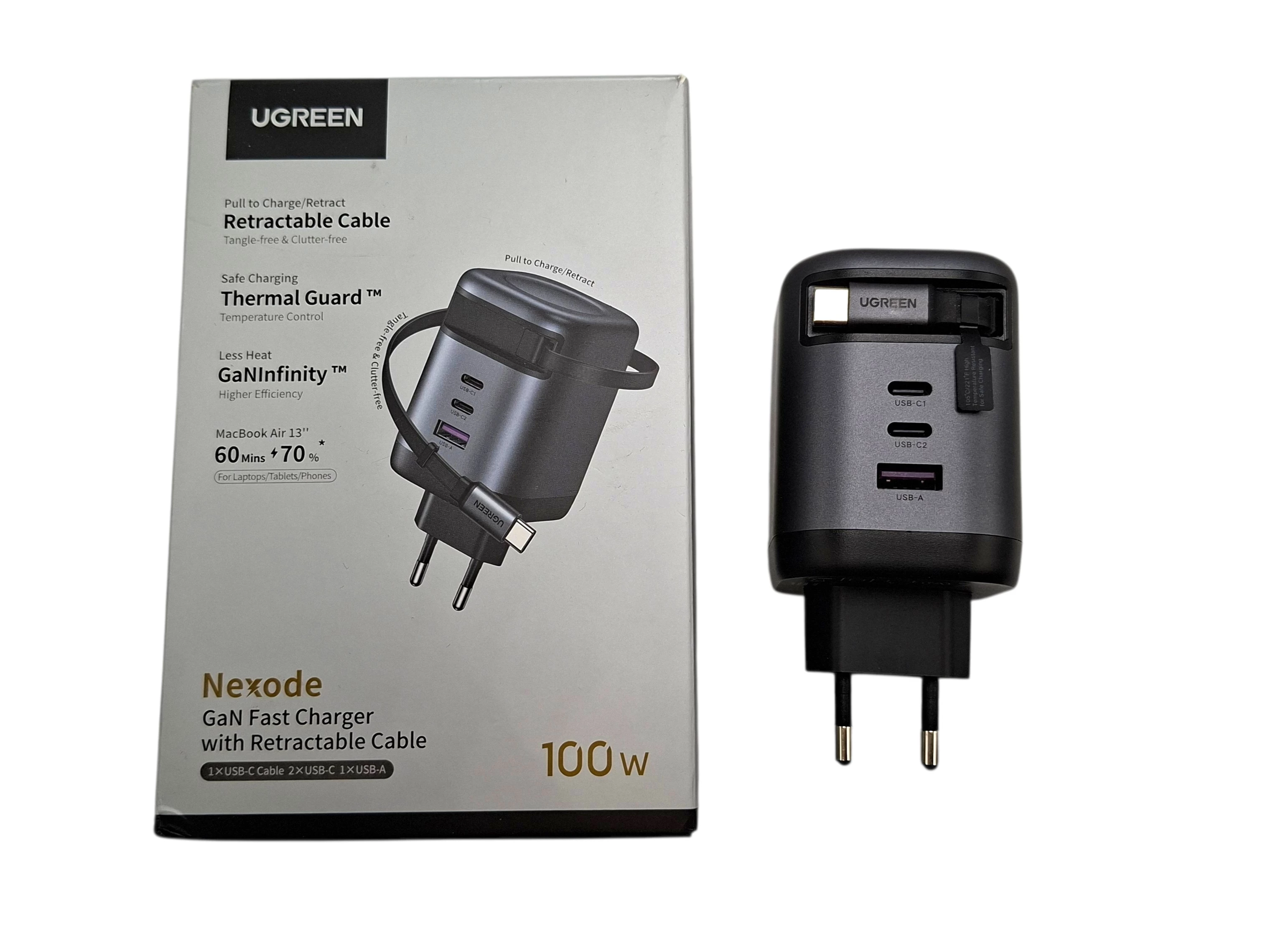 ugreen-x616-ladowarka-gan-100w-zwijany-kabel-usb-c-szybkie-ladowanie-3port-prusa-60-pruszkow