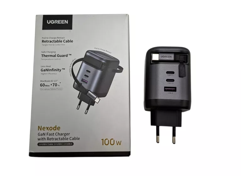 ugreen-x616-ladowarka-gan-100w-zwijany-kabel-usb-c-szybkie-ladowanie-3port-prusa-60-pruszkow