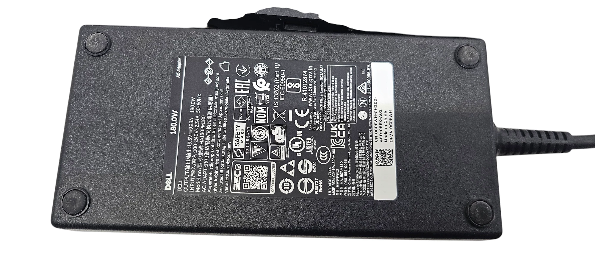 stacja-dokujaca-thunderbolt-dell-wd19tbs-zasilacz-dell-180w-kod-producenta-wd19tbs