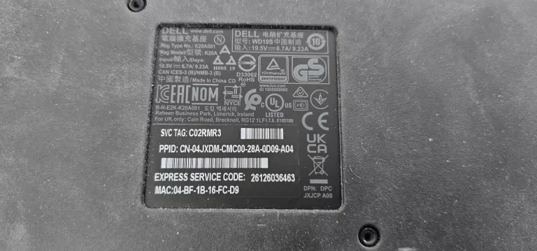 stacja-dokujaca-thunderbolt-dell-wd19tbs-zasilacz-dell-180w-stan-11323-2