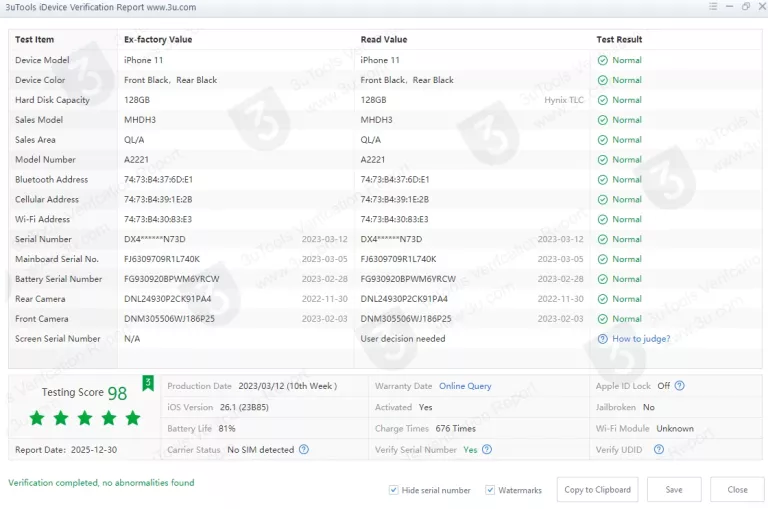 telefon-apple-iphone-11-128gb-61-bat-100-czarny-3110-mah-ean-gtin-0190199220058