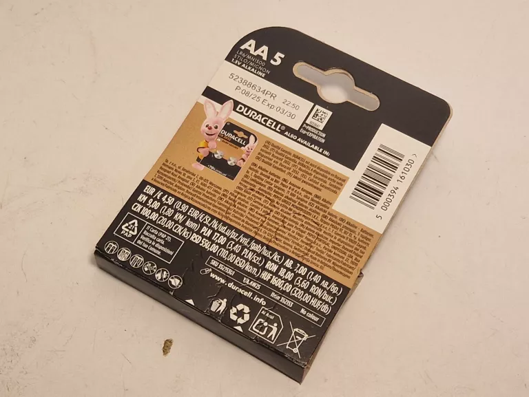 baterie-duracell-aa-5-sztuk-ean-gtin-5000394161030