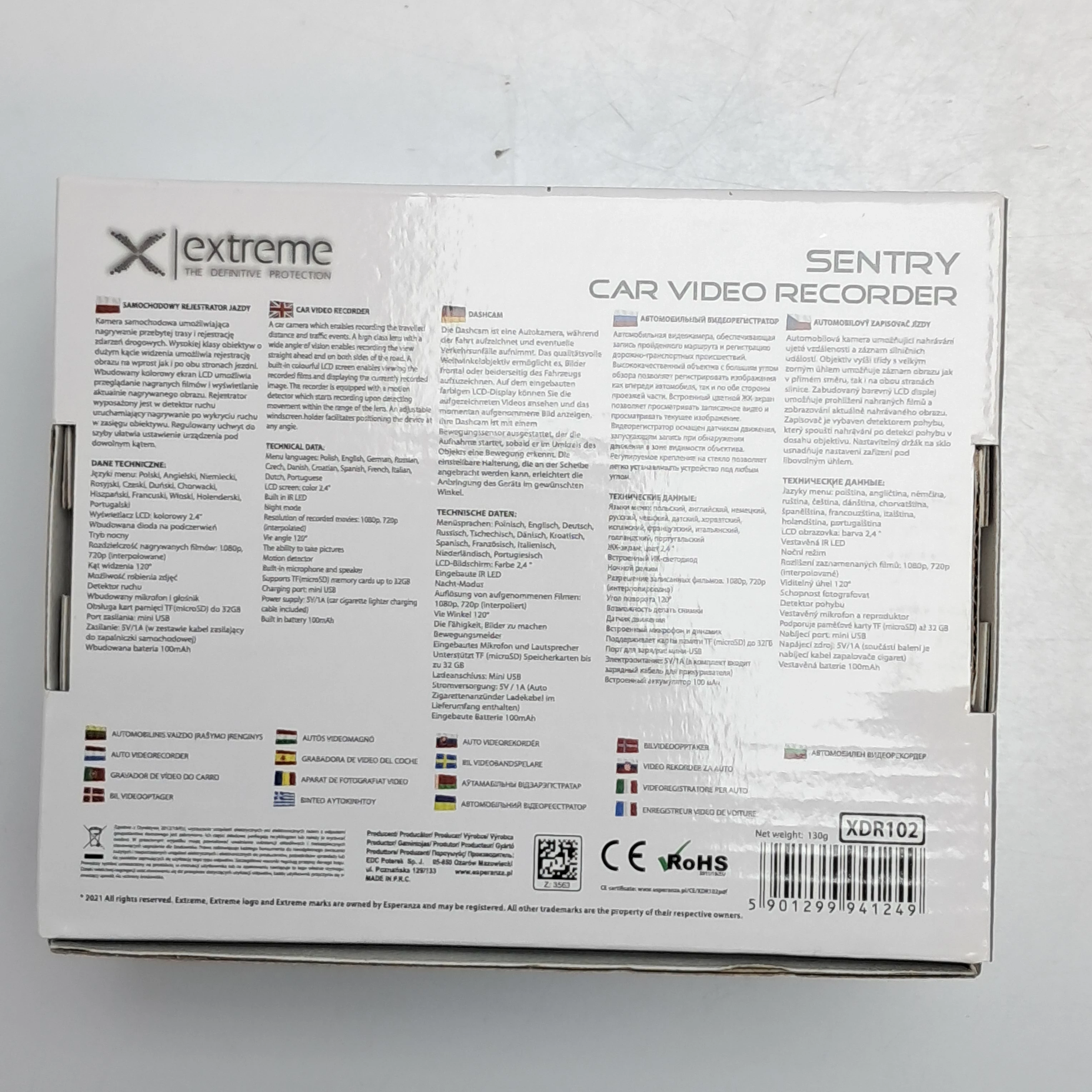 rejestrator-jazdy-extreme-sentry-xdr102-samochodowy-czarny-stan-11323-2