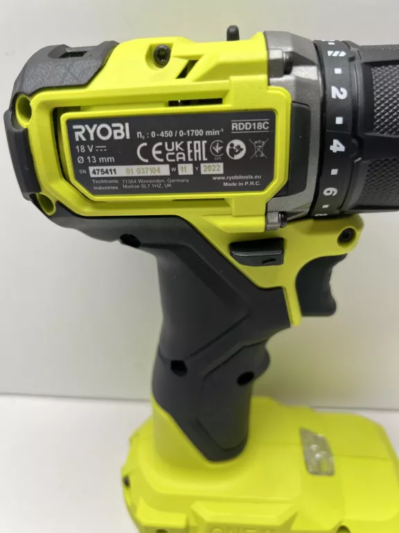 RYOBI RDD18C BEZSZCZOTKOWA WIERTARKO-WKRĘTARKA 18V