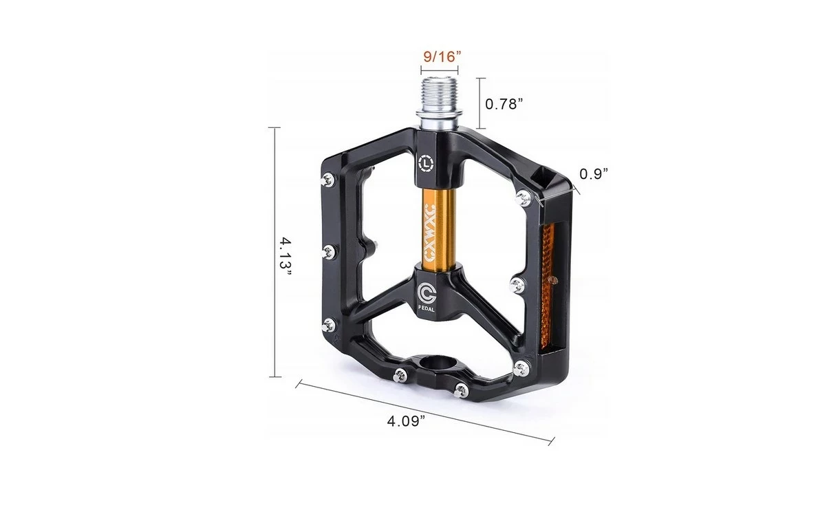 pedaly-rowerowe-platformowe-cxwxc-aluminiowe-z-pinami-odblaskami-zlote-ean-gtin-5905527700288