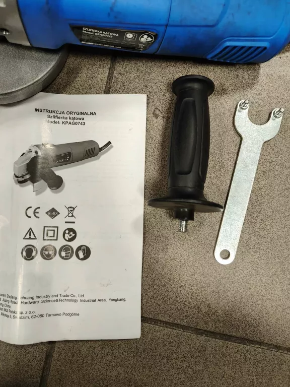 SZLIFIERKA KĄTOWA KINPOW KPAG0743 PUDEŁKO