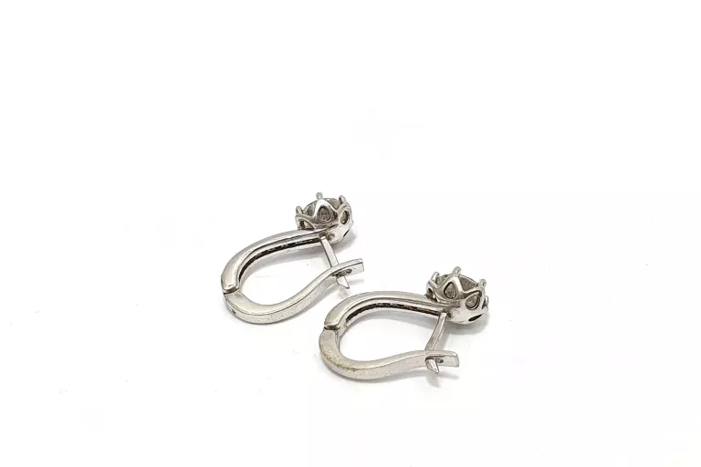 ŚLICZNE SREBRNE KOLCZYKI Z CYRKONIAMI 4,22 G 925