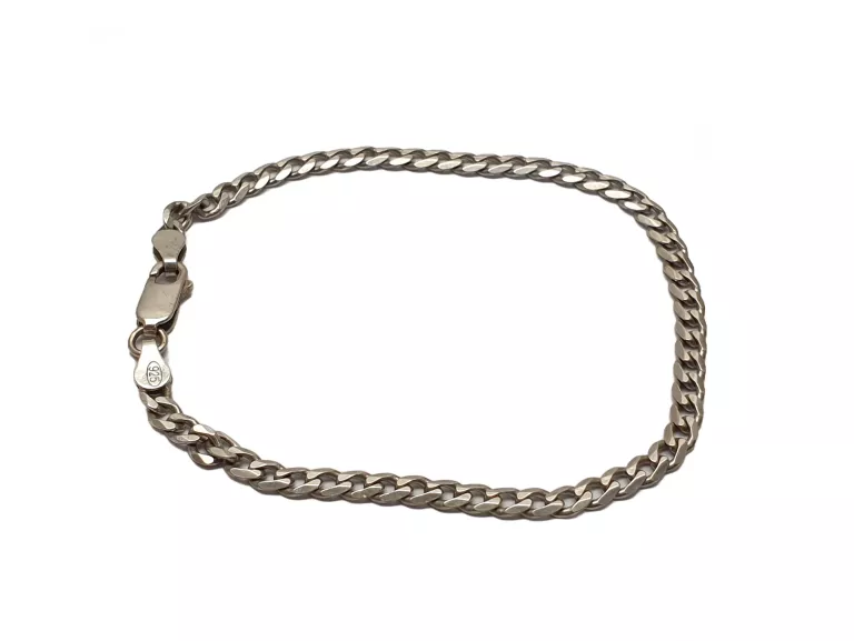 SREBRO - WYRÓB JUBILERSKI UŻYWANY BRANSOLETKA PANCERKA 925